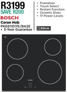 Bosch 60cm Ceran Hob PKE611D17E/BA2E