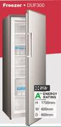 Defy 212Ltr Inox Finish Upright Freezer DUF300