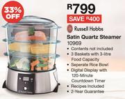 Russell Hobbs Satin Quartz Steamer 10969ruu