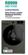 Grundig 9Kg Grey Front Loader Washing Machine GW7P68