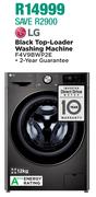 LG 12Kg Black Top Loader Washing Machine F4V9BWP2E