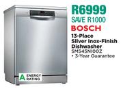 Bosch 13 Place Silver Inox Finish Dishwasher SMS45NI00Z