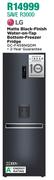 LG 337L Matte Black Finish Water On Tap Bottom Freezer Fridge GC-F459NQDM