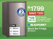 Blaupunkt 92Ltr Black Bar Fridge BF9401