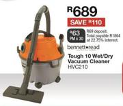 Bennett Read Tough 10 Wet/ Dry Vacuum Cleaner HVC210