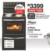 Univa 4 Plate Cable Stove U116