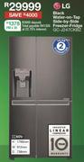 LG 601Ltr Black Water On Tap Side By Side Freezer Fridge GC-J247CKBZ