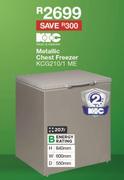 KIC Metallic Chest Freezer - KCG210/1 ME