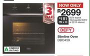 Defy Slimline Oven DBO459