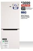 KIC 276Ltr White Bottom Freezer Fridge KBF631WH