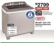 Defy 13Kg Metallic Twin Tub Washing Machine DTT165