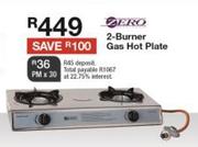 Zero 2 Burner Gas Hotplate