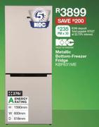 KIC 276Ltr Metallic Bottom Freezer Fridge KBF631ME