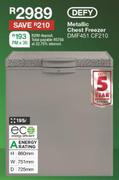Defy 195Ltr Metallic Chest Freezer DMF451 CF210