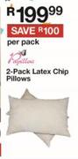 2 Pack Latex Chip Pillows-Per Pack