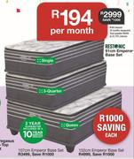 Restonic 107cm Emperor 3 Quarter Base Set