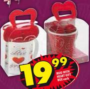 Mug With Heart Gift Box-Each