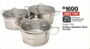 Sneppy Chef 6 Plate Stainless Steel Pot Set