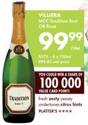 Villiera MCC Tradition But Or Rose-750ml