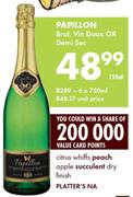 Papillon Brut/Vin Doux Or Demi Sec-6x750ml