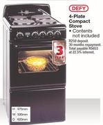 Defy 4-Plate Compact Stove