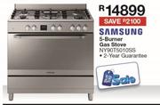 Samsung 5 Burner Gas Stove NY90T5010SS
