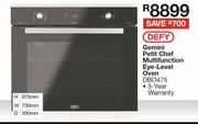 Defy Gemini Petit Chef Multifunction Eye Level Oven DBO475