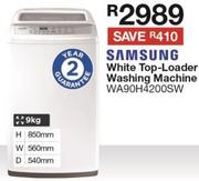 SAMSUNG White Top Loader Washing Machine - WA90H4200SW