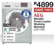 AEG Metallic Front Loader Washing Machine - L34173S