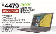 Acer Aspire Intel Celeron 15.6" Notebook