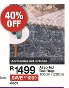 Assorted Bali Rugs 160cm x 230cm-Each