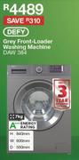 DEFY Grey Front Loader Washing Machine - DAW 384