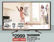 Telefunken 40"(102cm) Full HD Curved LED TV TLEDD 40