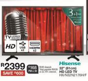 Hisense 32"(81cm) HD LED TV HX/N32N2176H/F