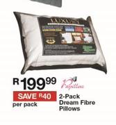 2-Pack Dream Fibre Pillows-Per Pack