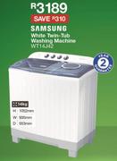 SAMSUNG White Twin Tub Washing Machine - WT14J42