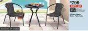 3 Piece Claire Bistro Patio Suite