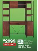 3 Piece Laruso MK2 Office Desk
