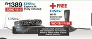 DSTV Explora 3A (Fully Installed) + Free DSTV Wi-Fi Connector USB3000