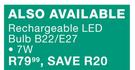 Magneto Rechargeable LED Bulb B22/E27