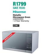 Hisense 36L Metallic Microwave Oven H36MOMMI