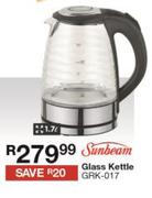 Sunbeam 1.7Ltr Glass Kettle GRK-017