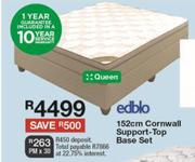Edblo 152cm Queen Cornwall Support Top Base Set