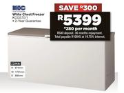 KIC White Chest Freezer - KCG570/1