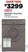 DEFY Manhattan Grey Dryer - DTD230