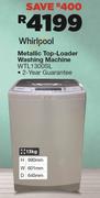 WHIRLPOOL Metallic Top Loader Washing Machine - WTL1300SL