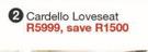 Cardello Loveseat