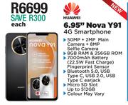 Huawei 6.95" Nova Y91 4G Smartphone-Each
