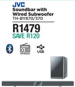 JVC Soundbar With Wired Subwoofer TH-BY870/370