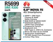 Huawei 6.8" Nova 11i 4G Smartphone-Each